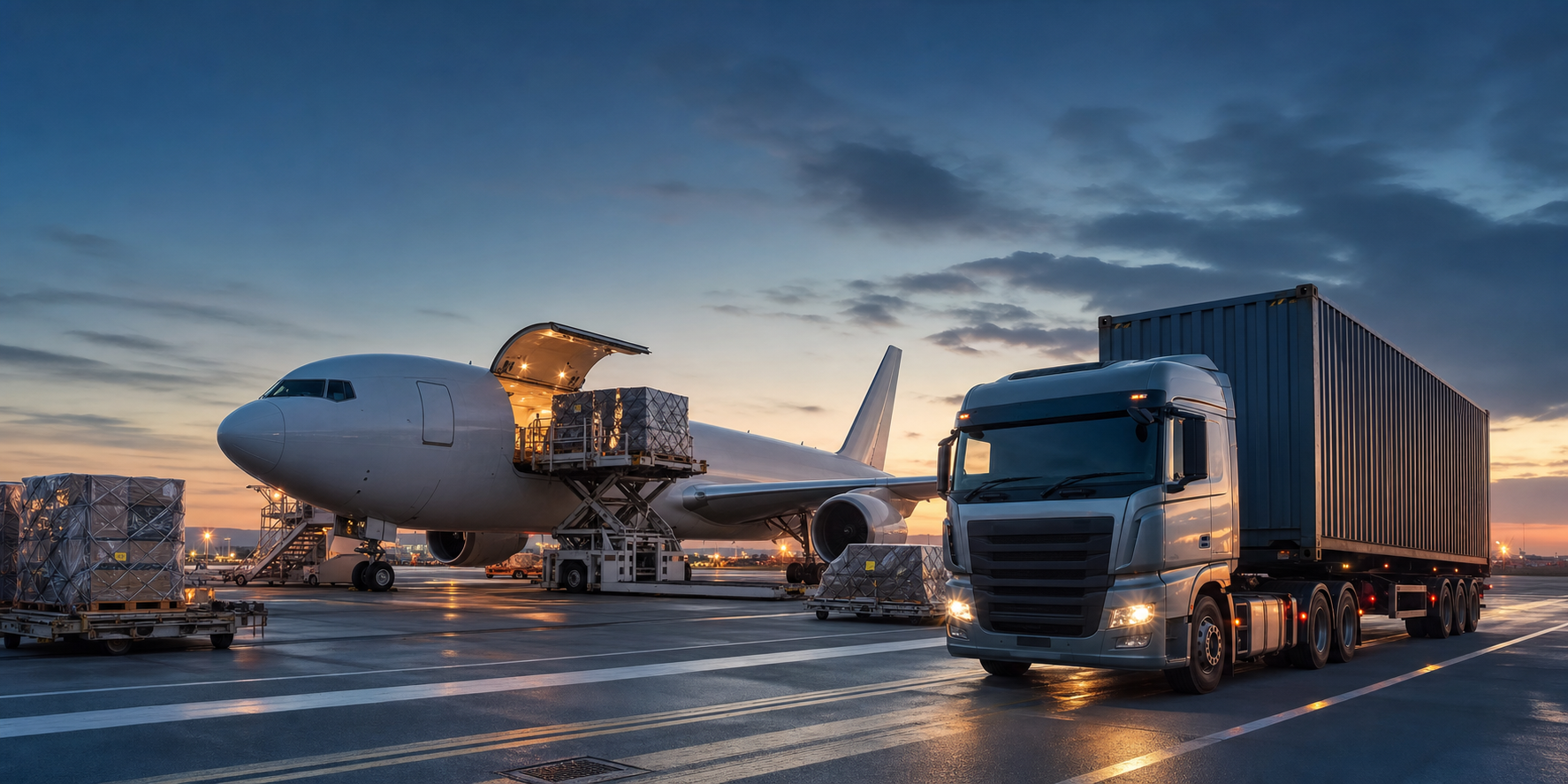 Operação logística intermodal